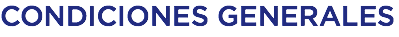 CONDICIONES GENERALES