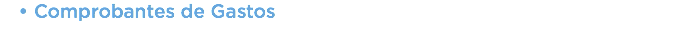 Comprobantes de Gastos